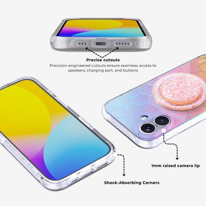 Vacay Glow Colorful MagSafe Phone Case Grip Set
