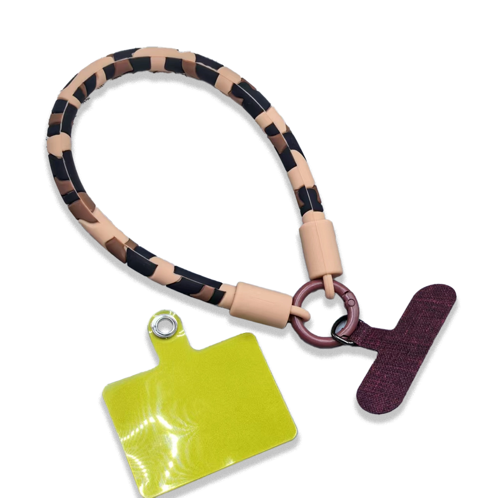 Wild Leopard Silicone Phone Wrist Strap