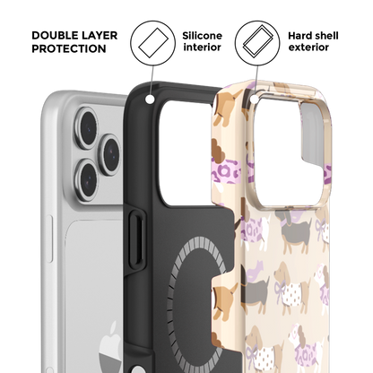 EverTail Love Dachshund MagSafe Phone Case Grip Set