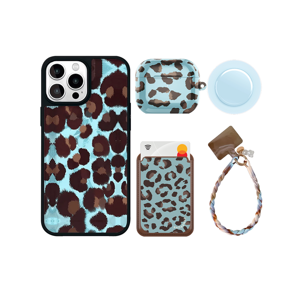 Wild Leopard iPhone Bundle Set