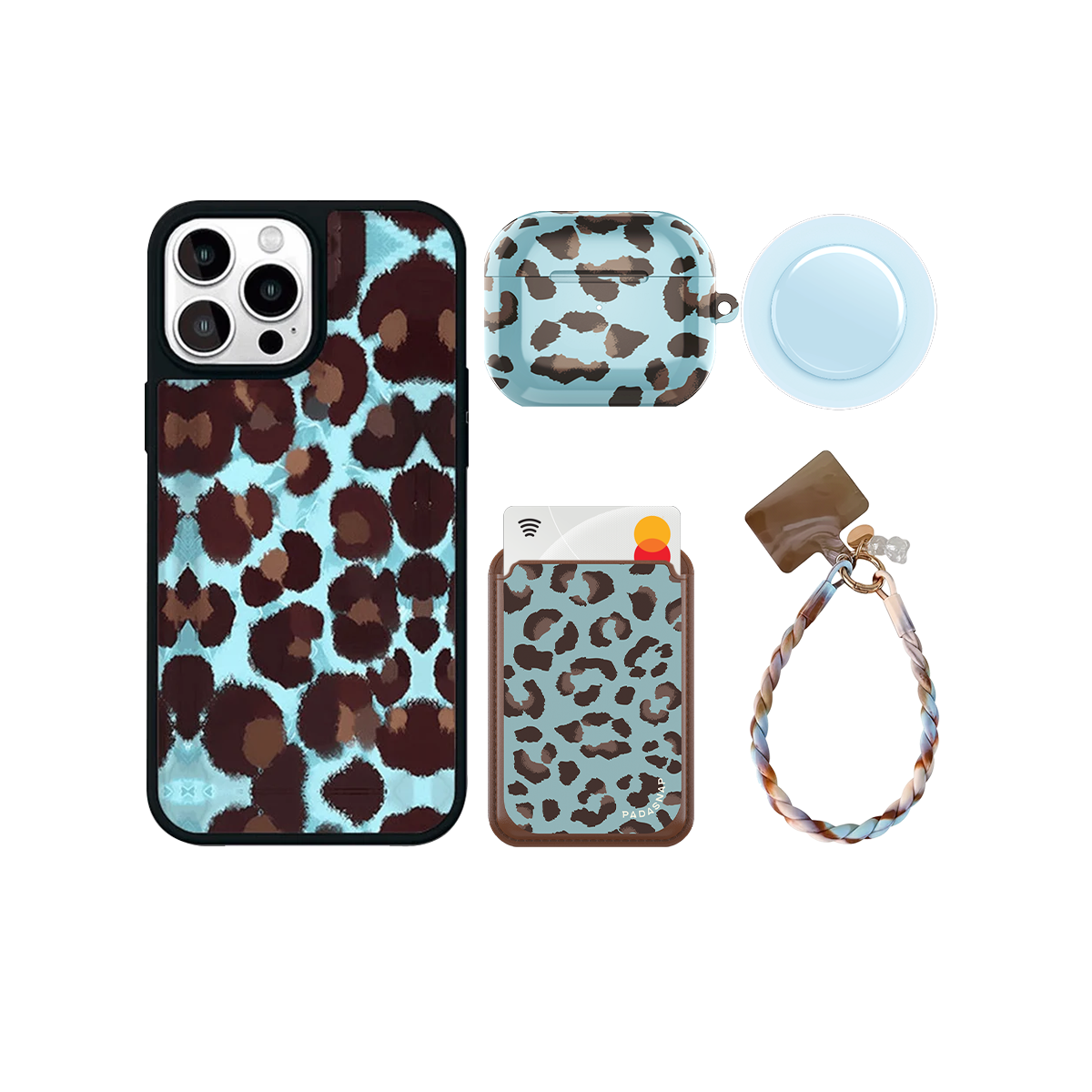 Wild Leopard iPhone Bundle Set
