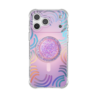 Iridescent SunnyWrap | Purple MagSafe Phone Case Grip Set