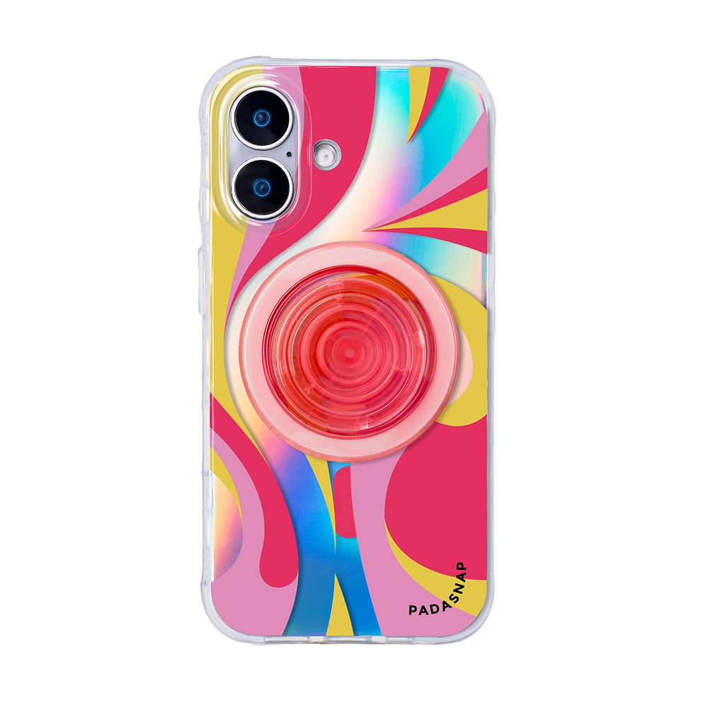 Luminous Strokes | Red MagSafe Phone Case Grip Set