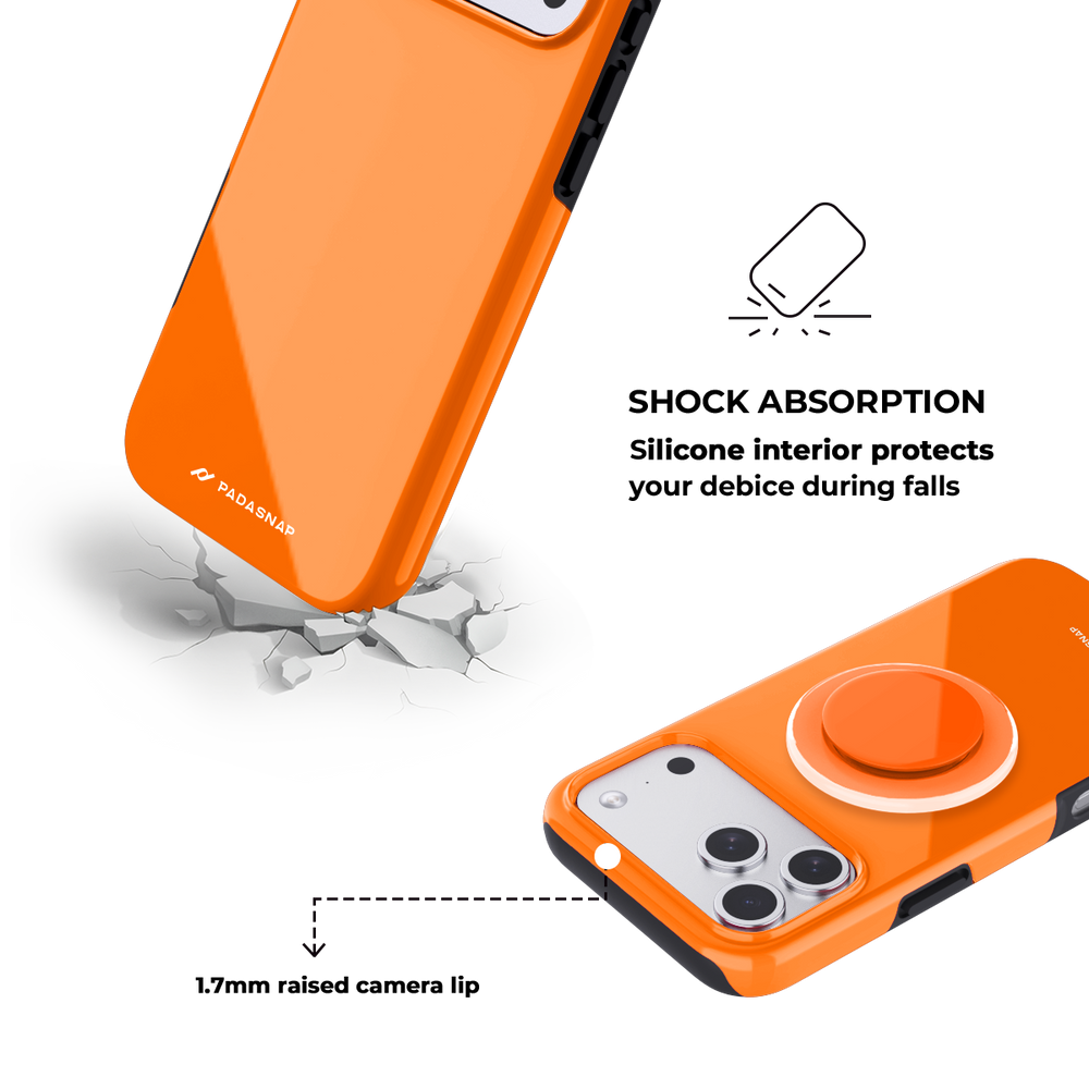 MonoTone | Orange Brown MagSafe Phone Case Grip Set
