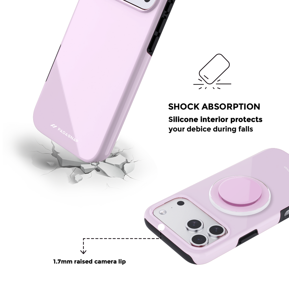 MonoTone | Pink MagSafe Phone Case Grip Set