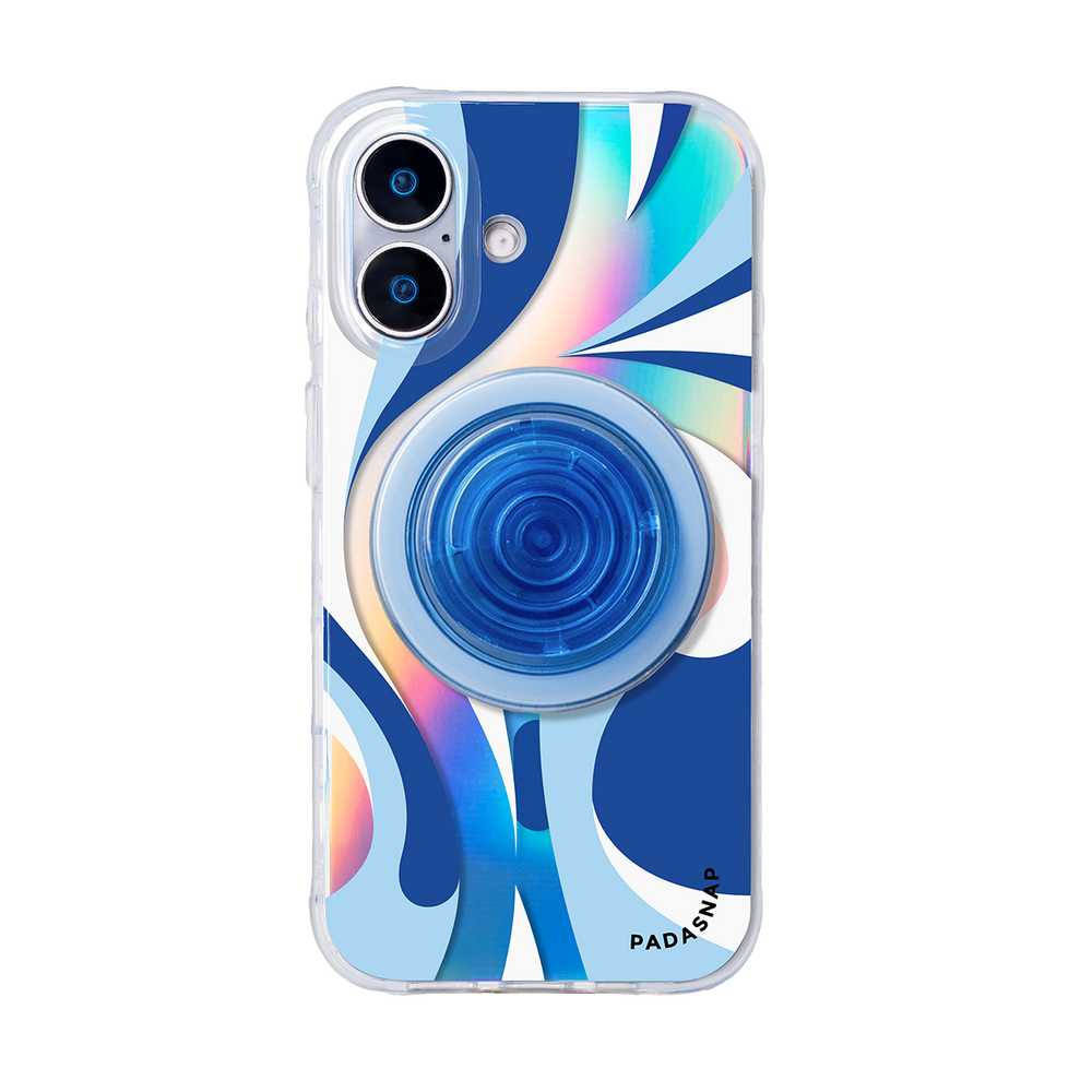 Luminous Strokes | Blue MagSafe Phone Case Grip Set