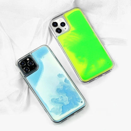 Flowing Neon Sand Liquid Luminous Phone Case