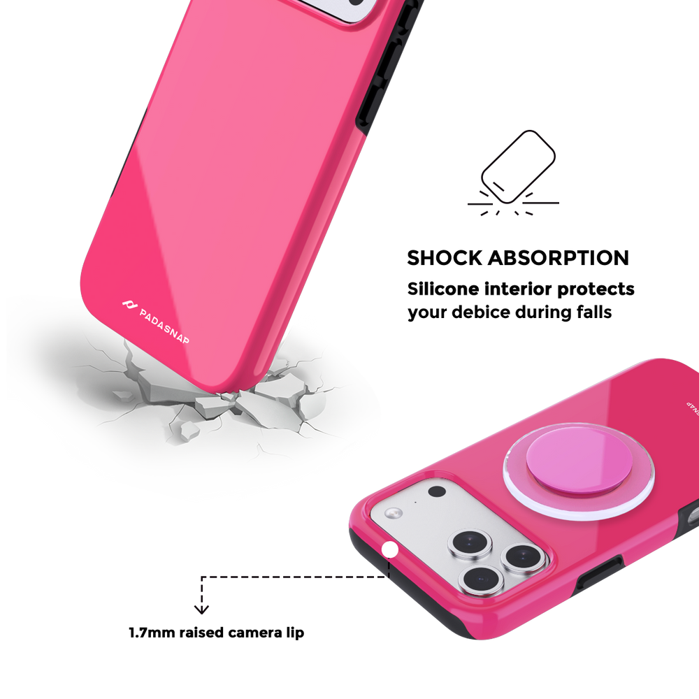 MonoTone | Pink MagSafe Phone Case Grip Set