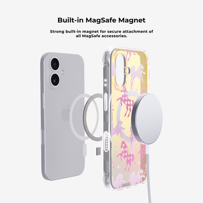 Pony Hugs Green MagSafe Phone Case Grip Set
