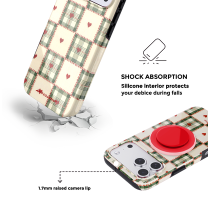 Festive Linen Christmas | MagSafe Phone Case Grip Set