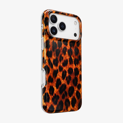 Glitter Leopard MagSafe Phone Case-Brown