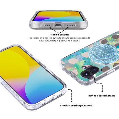 DreamCanvas | Blue MagSafe Phone Case  Grip Set