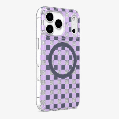 Glitter Chessboard MagSafe Phone Case