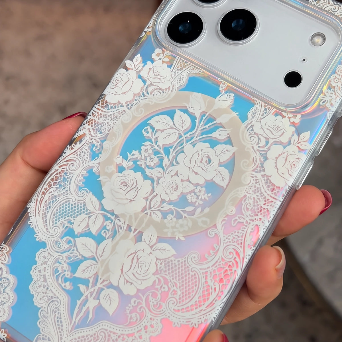 Gilded Rose Opal MagSafe Phone Case
