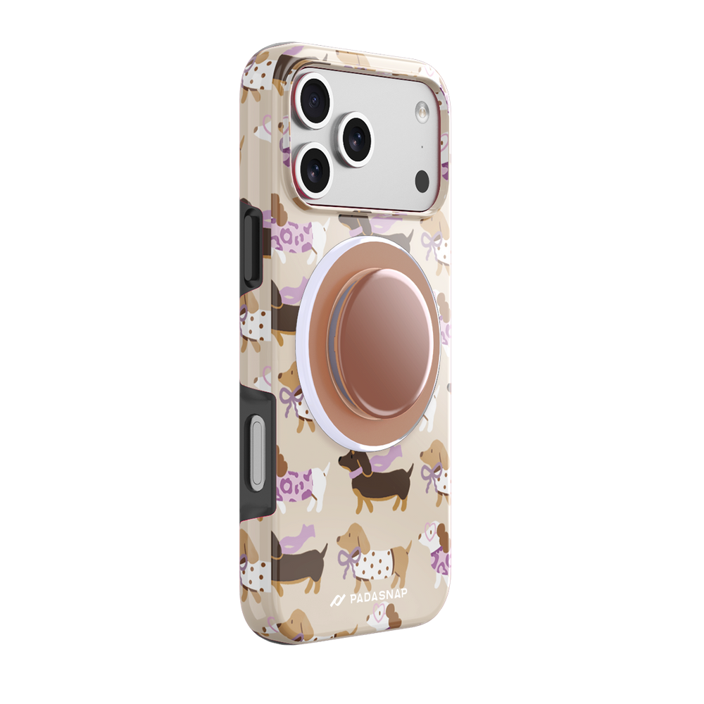 EverTail Love Dachshund MagSafe Phone Case Grip Set
