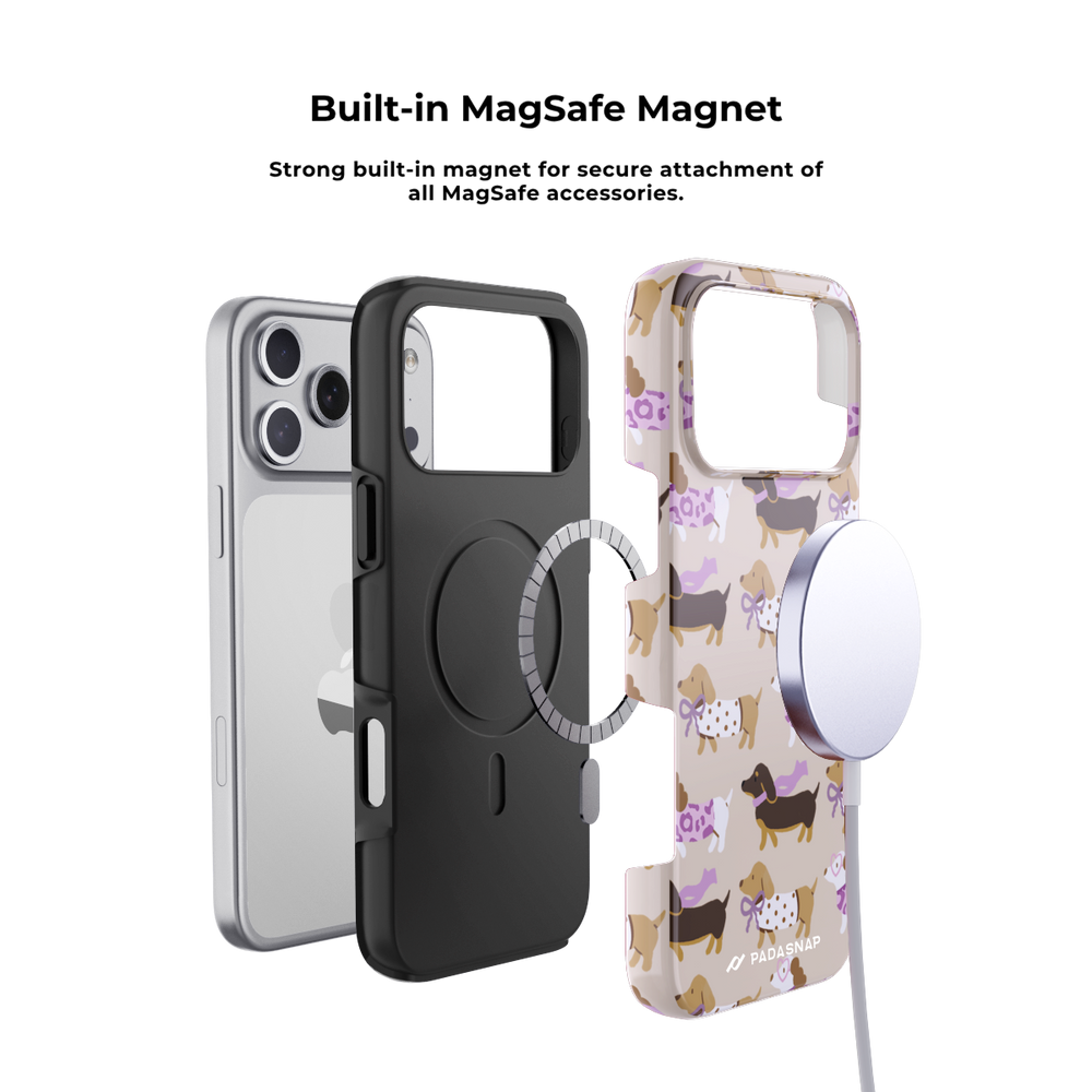 EverTail Love Dachshund MagSafe Phone Case Grip Set