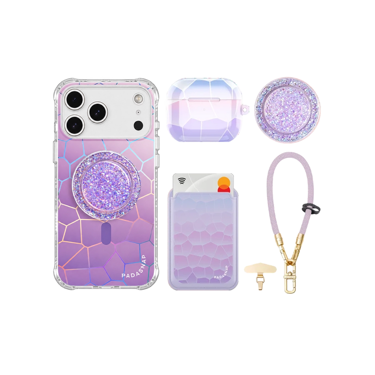 Vacay Glow Purple iPhone Bundle Set