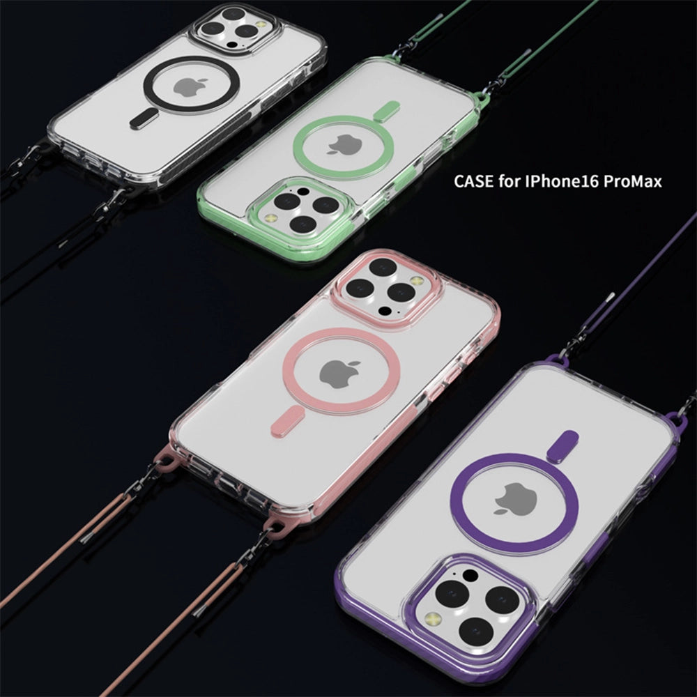 Transparent MagSafe Phone Case Strap Set