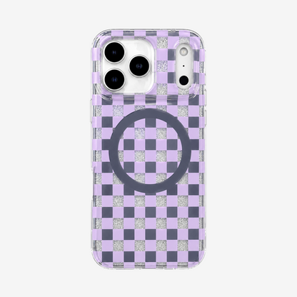 Glitter Chessboard MagSafe Phone Case
