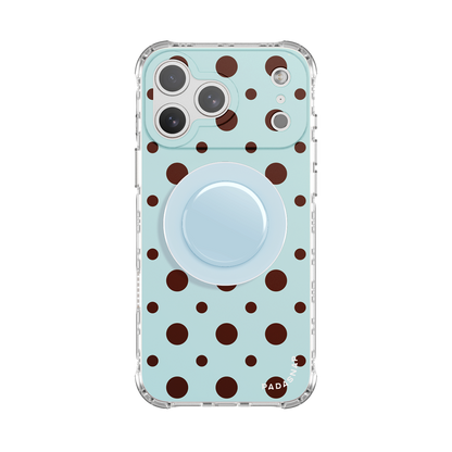 Cider Polka｜Purple MagSafe Phone Case Grip Set