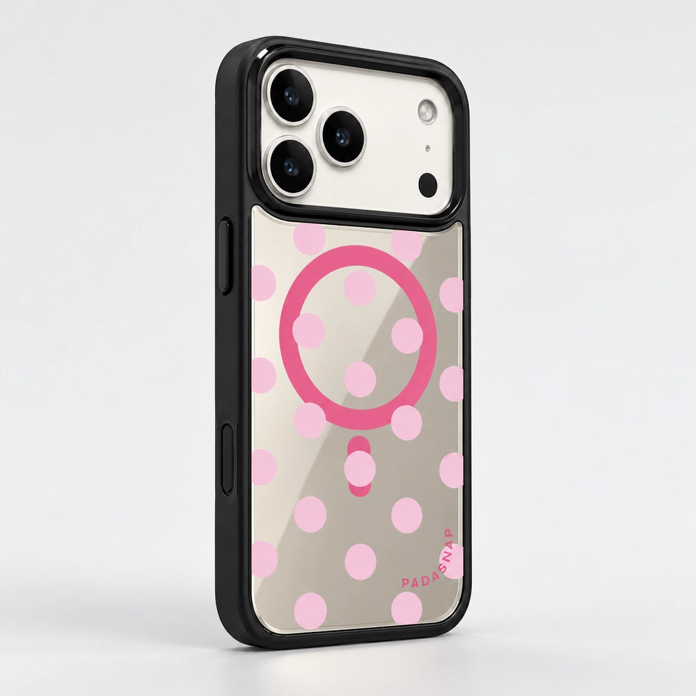Pink Dot Mirror MagSafe Phone Case