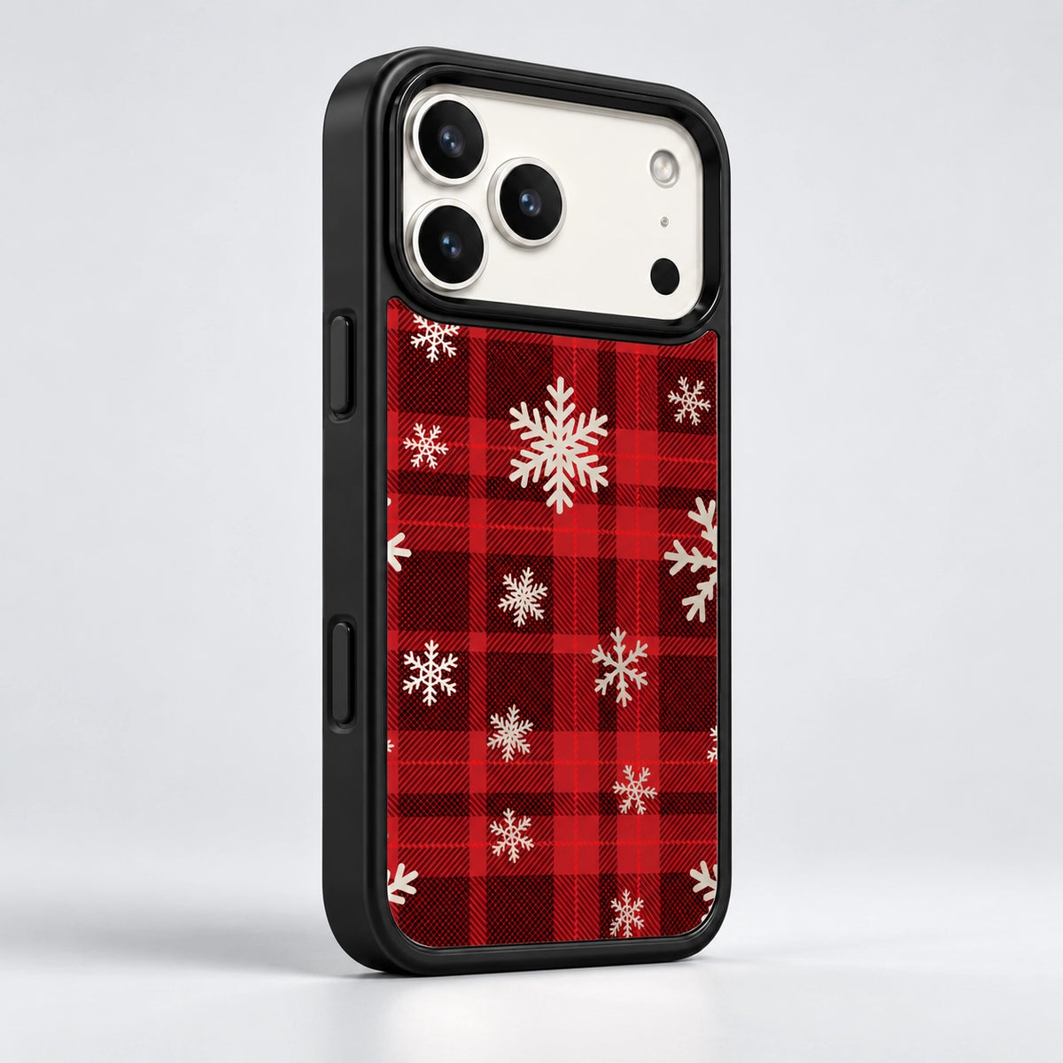 Snowy Tartan Mirror MagSafe Phone Case
