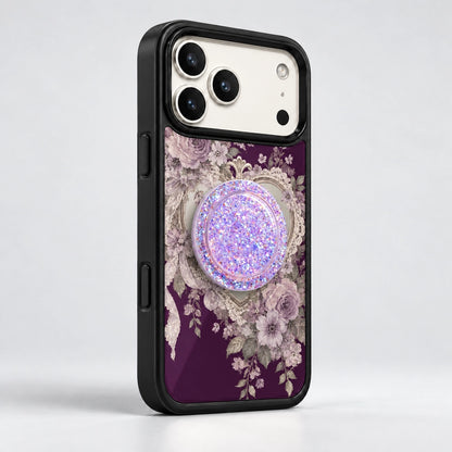 Vintage Heart Mirror MagSafe Phone Case Grip Set