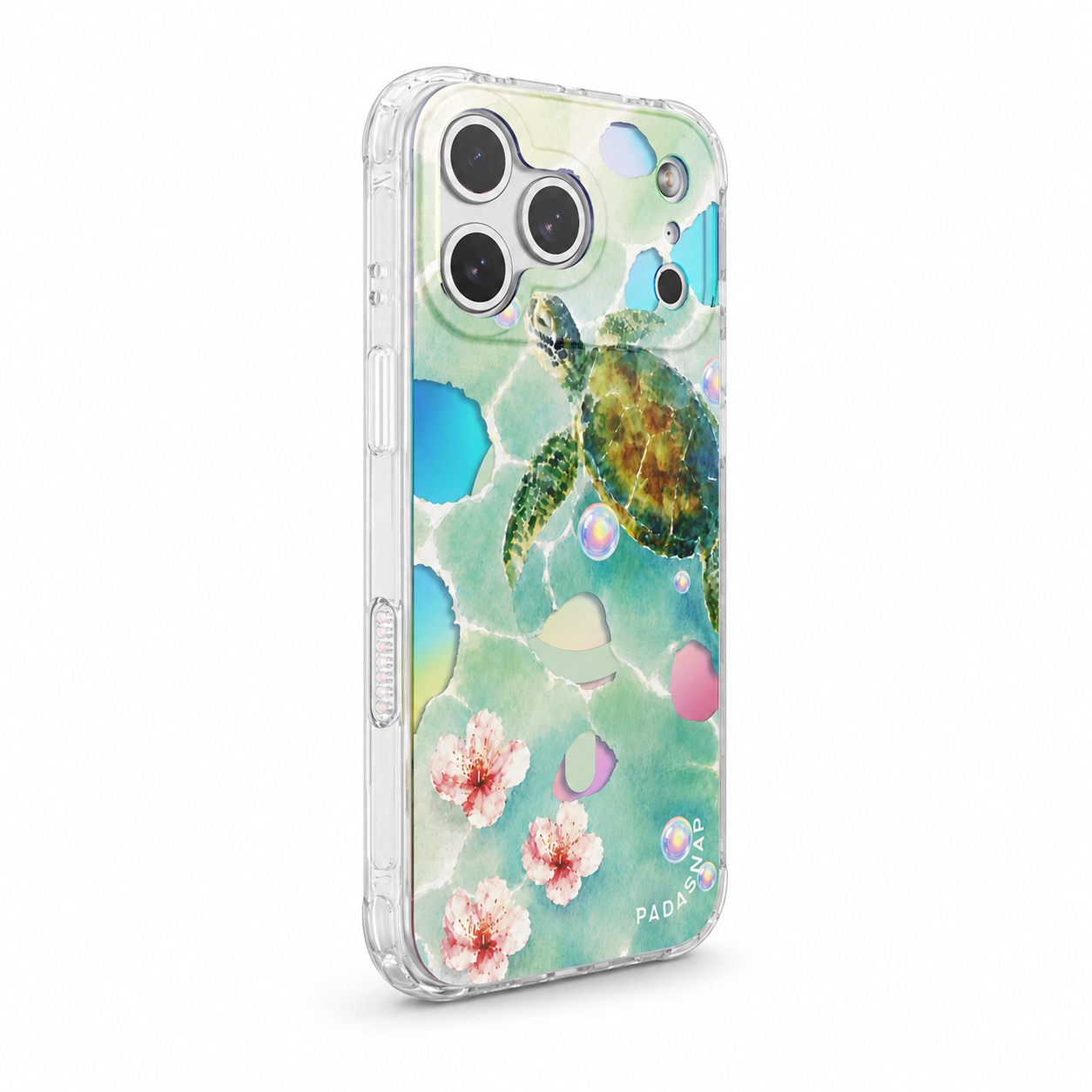 Blossom Turtle Iridescent MagSafe Phone Case
