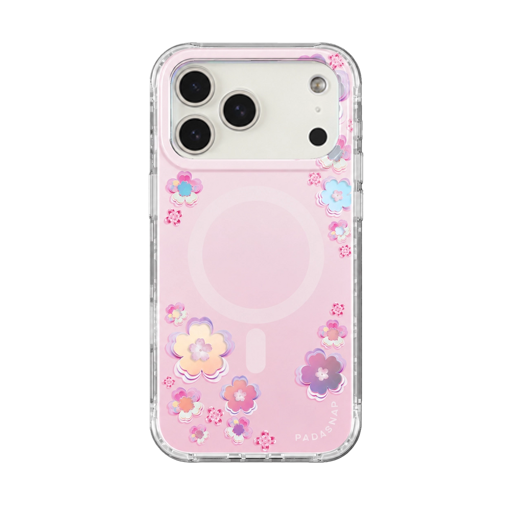Iridescent Holo-Sakura MagSafe Phone Case