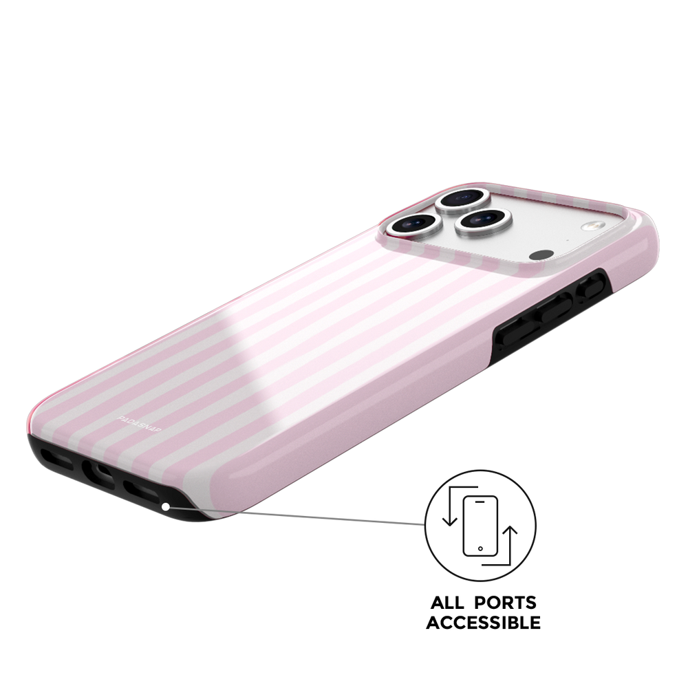 Pink Stripe MagSafe Phone Case
