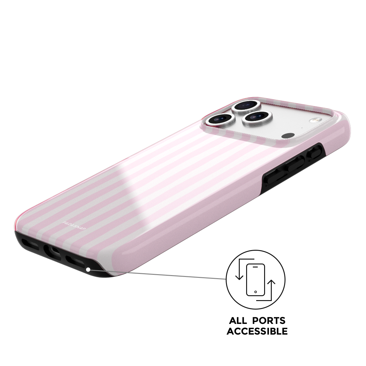 Pink Stripe MagSafe Phone Case