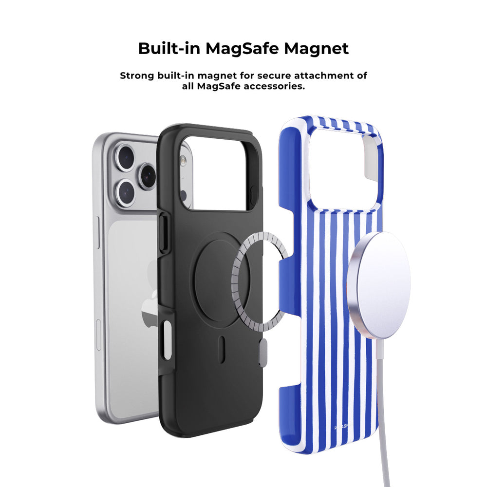 Santorini Stripe MagSafe Phone Case Grip Set