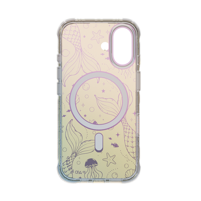 Mermaid Tail Iridescent Phone Case Grip Set