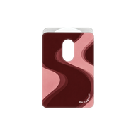 Burgundy Wave MagSafe Card Holder