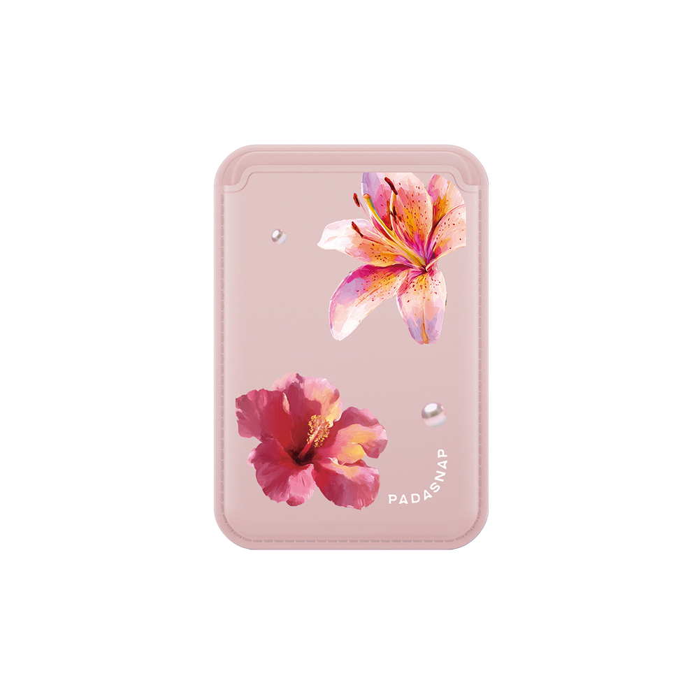 GlamFlora | Pink MagSafe Card Holder