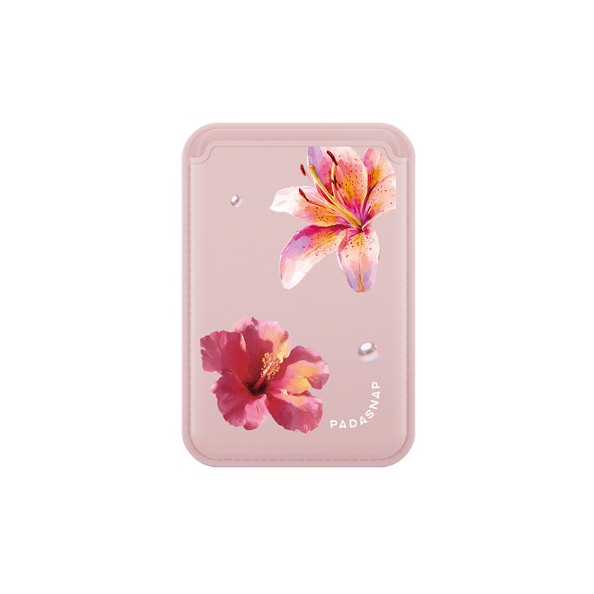 GlamFlora | Pink MagSafe Card Holder