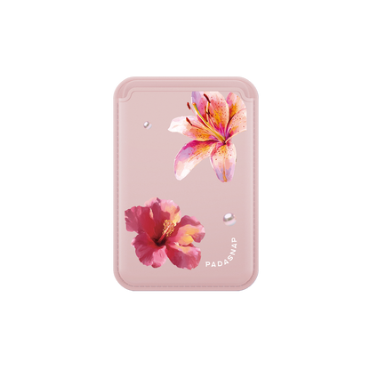 GlamFlora | Pink MagSafe Card Holder