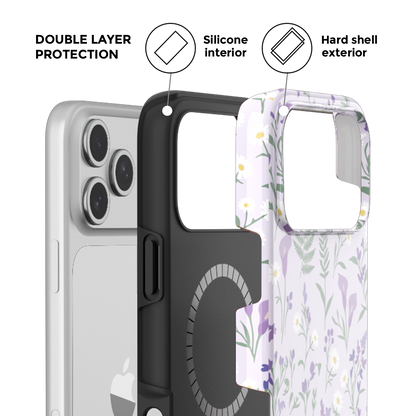 Lilac Ditsy MagSafe Phone Case Grip Set