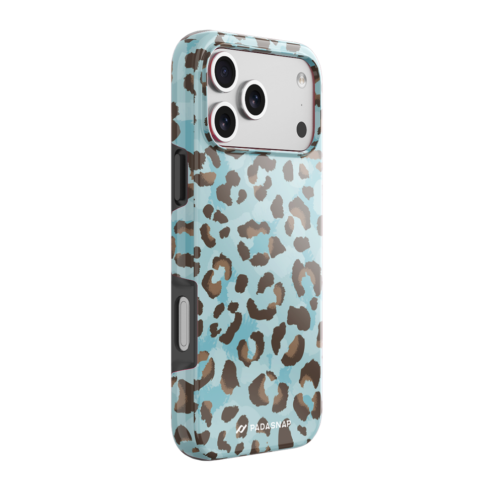 Blue Leopard MagSafe Phone Case