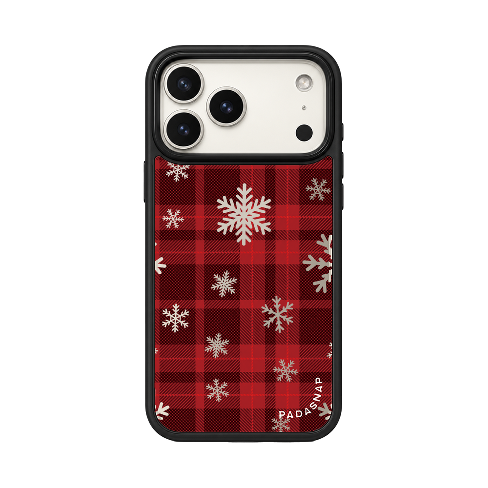 Snowy Tartan Mirror MagSafe Phone Case