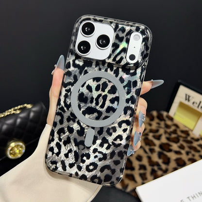 Cool Leopard | Silver MagSafe Phone Case Grip Set