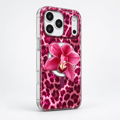 Wild Berry Leopard MagSafe Phone Case Grip Set