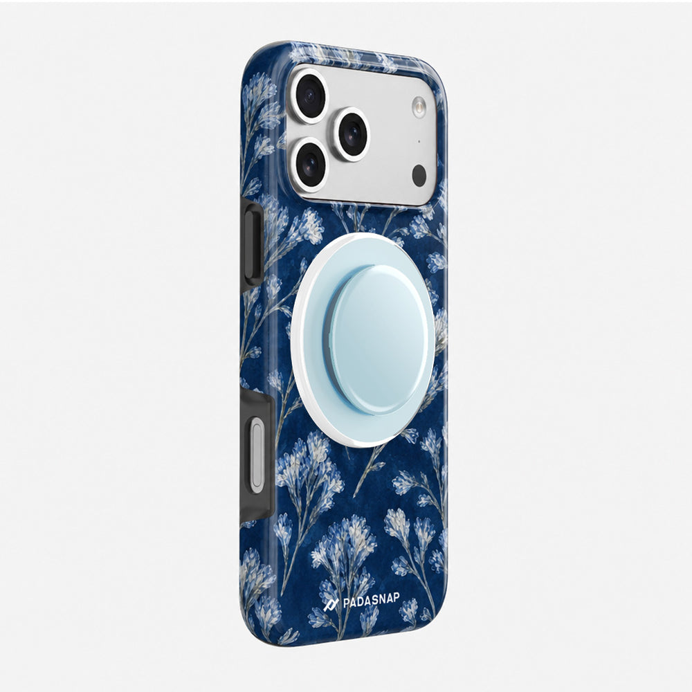 Indigo Bloom MagSafe Phone Case Grip Set