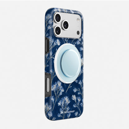 Indigo Bloom MagSafe Phone Case Grip Set