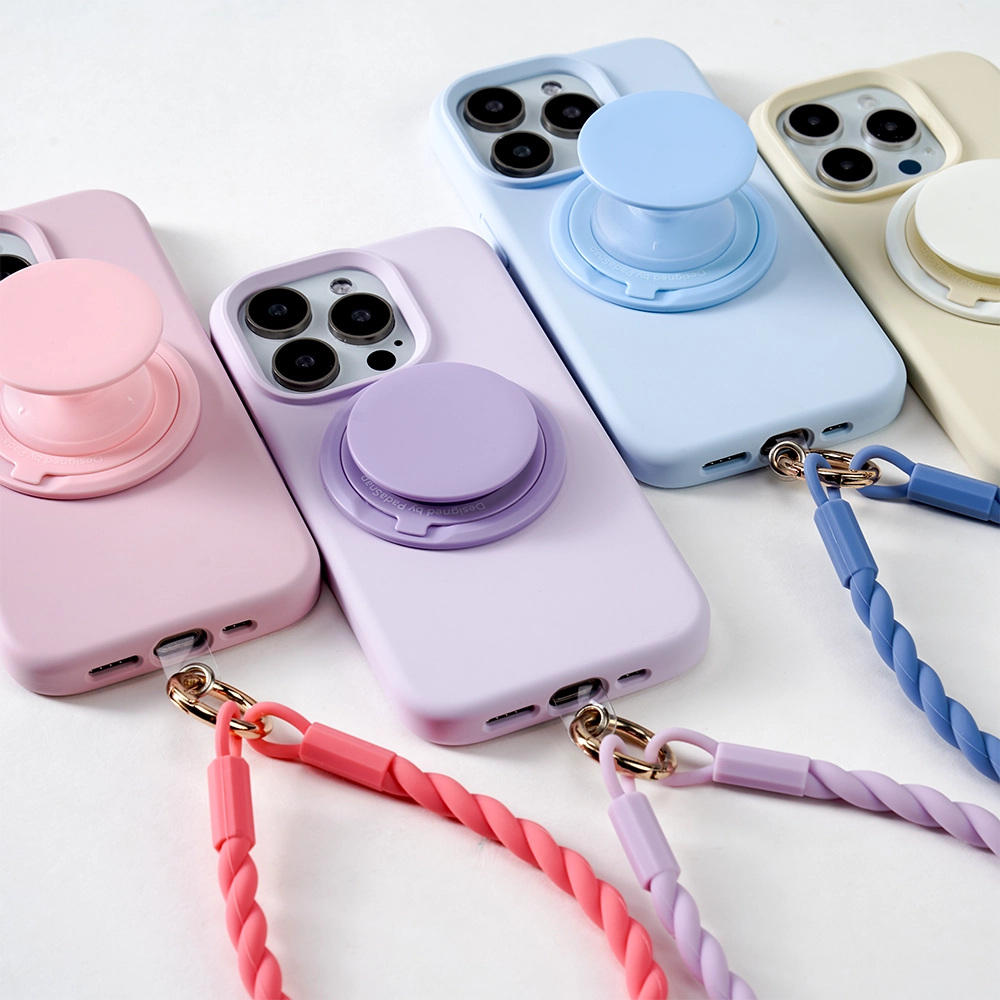 Velvet Touch | Basil Soft Silicone MagSafe Phone Case Grip Set