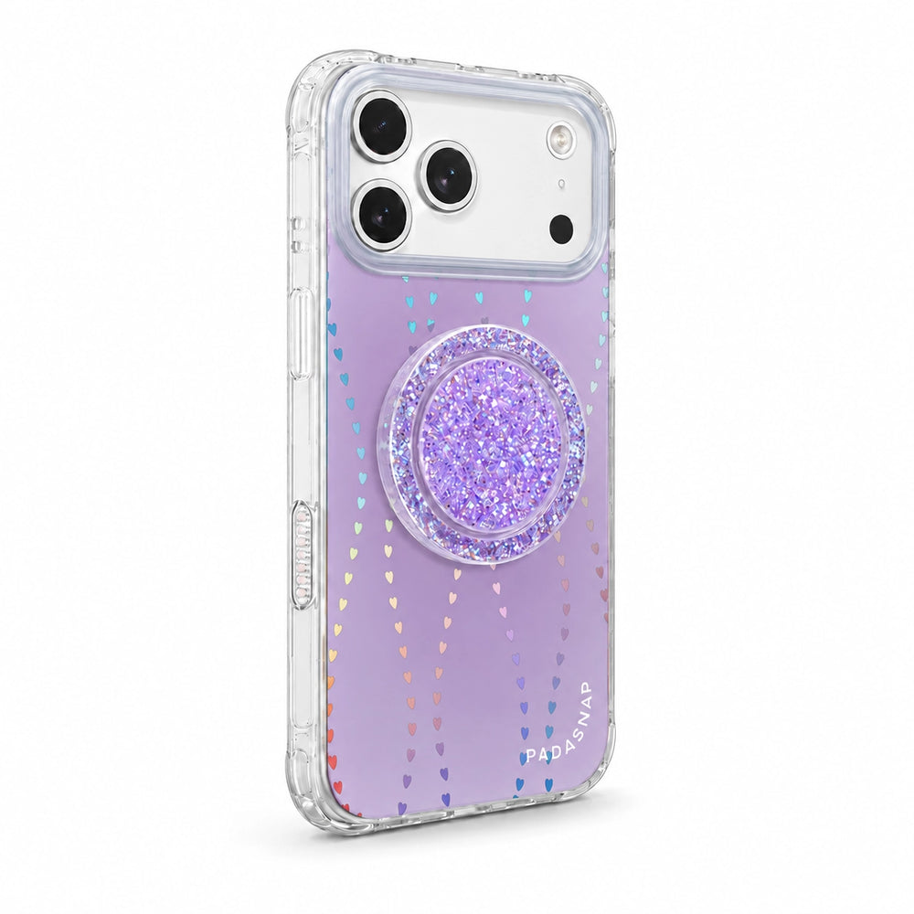 HeartGlow Iridescent MagSafe Phone Case Grip Set