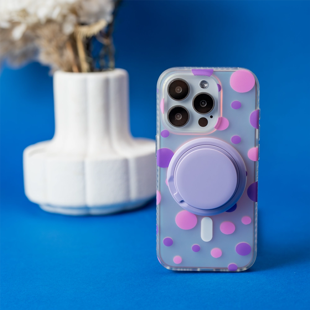 Opalescent Polka Dot | MagSafe Phone Case Grip Set