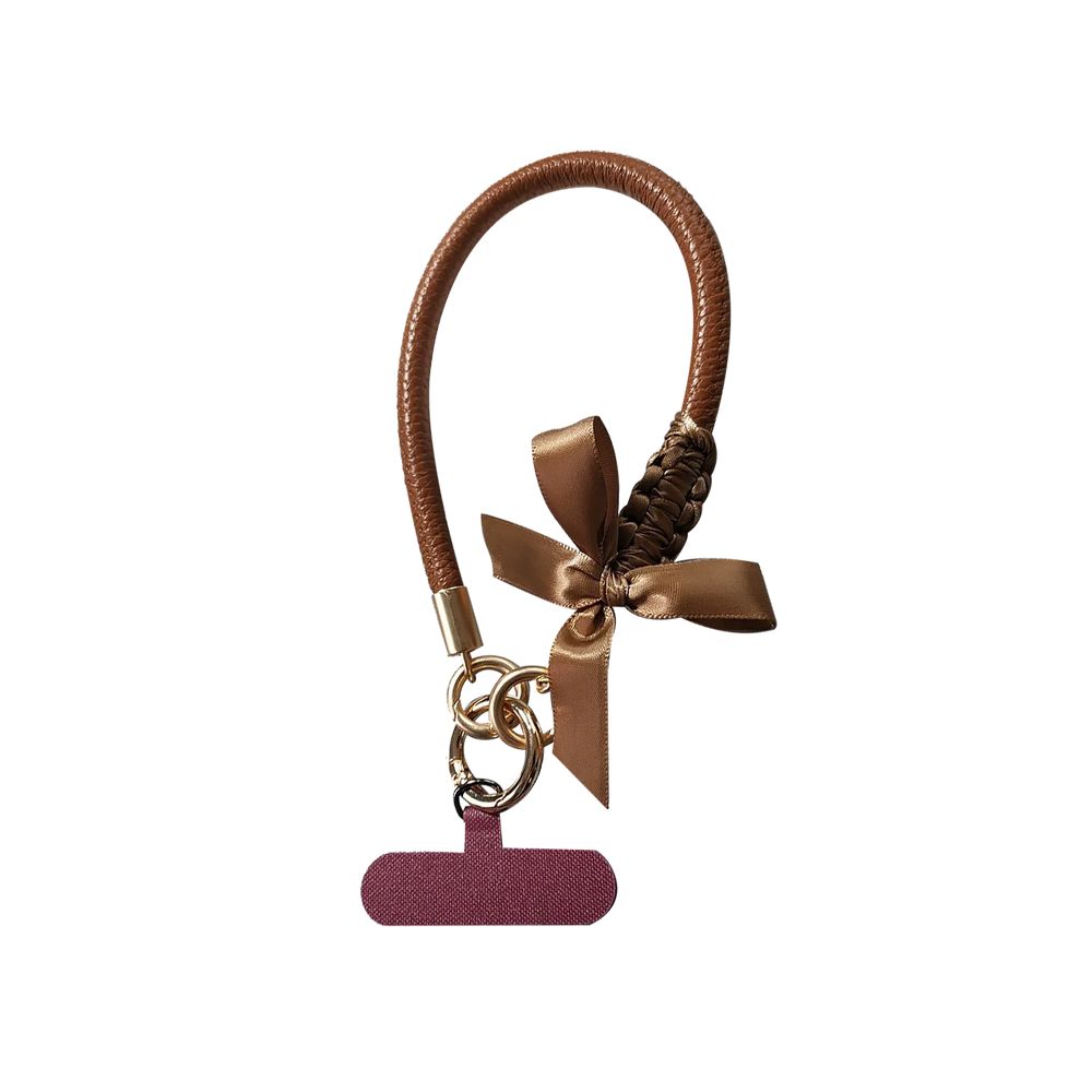 Elegant Bows | Leather Phone Strap