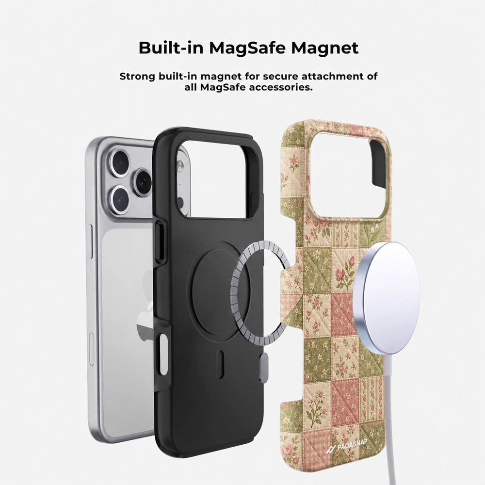 Vintage Floral MagSafe Phone Case Grip Set