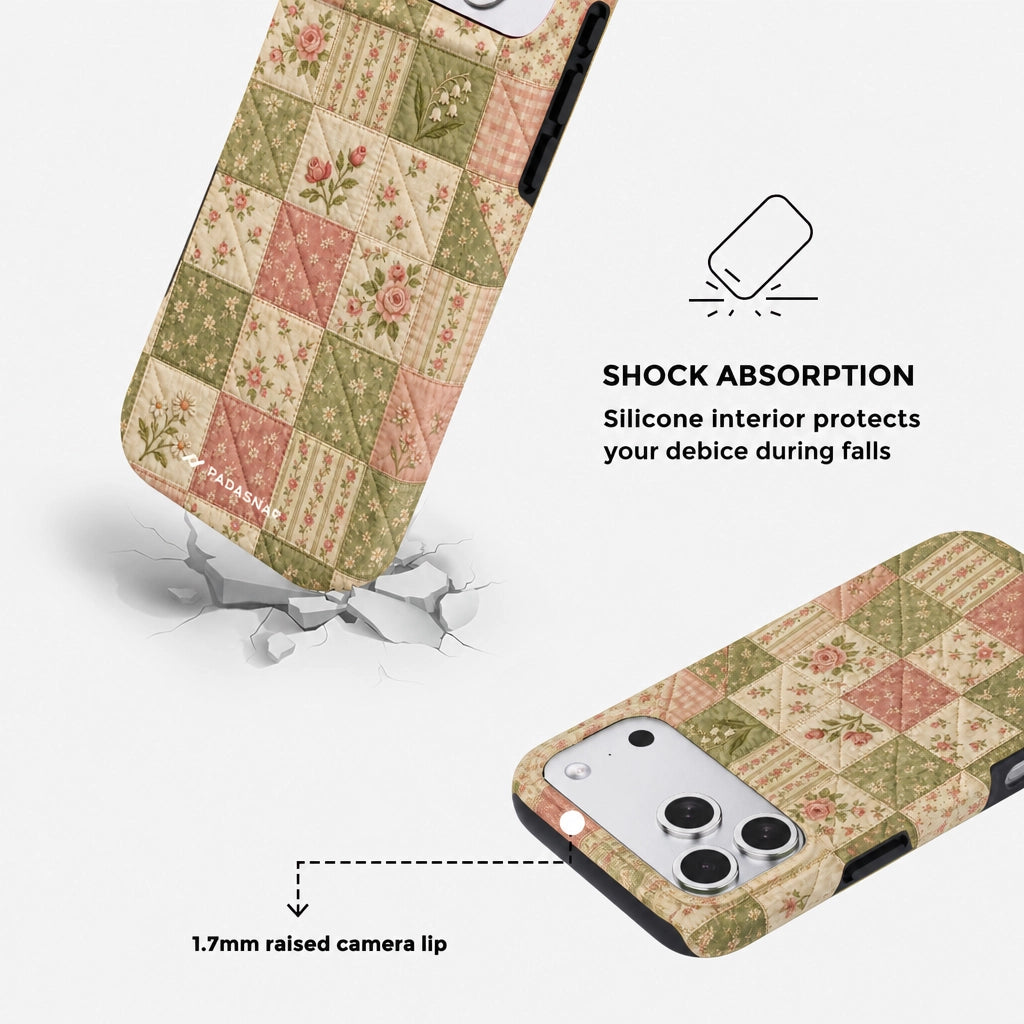 Vintage Floral MagSafe Phone Case Grip Set